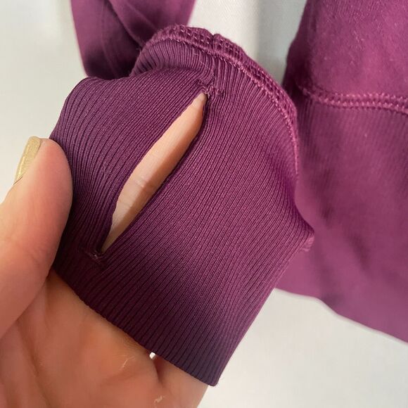 Lululemon Sweater Womens 6 Purple Asana Full Zip Jacket Gym Athleisure Stretch - Picture 3 of 7
